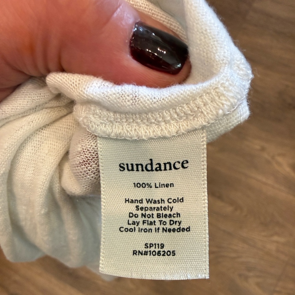 Sundance Linen Cascading Ruffled Tee - Picture 5 of 5